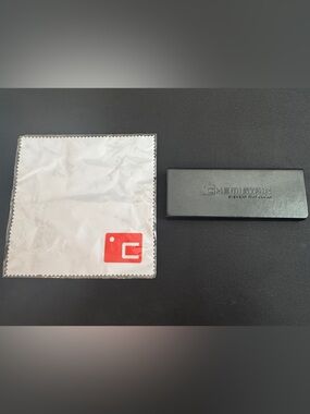 Black Sunglasses Case for Chem Clip with White Cleaning Cloth